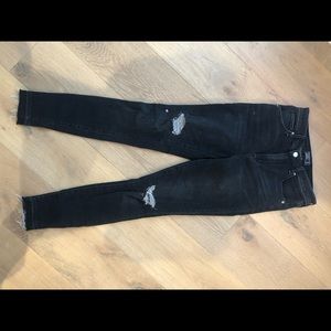 High waisted skinny jeans